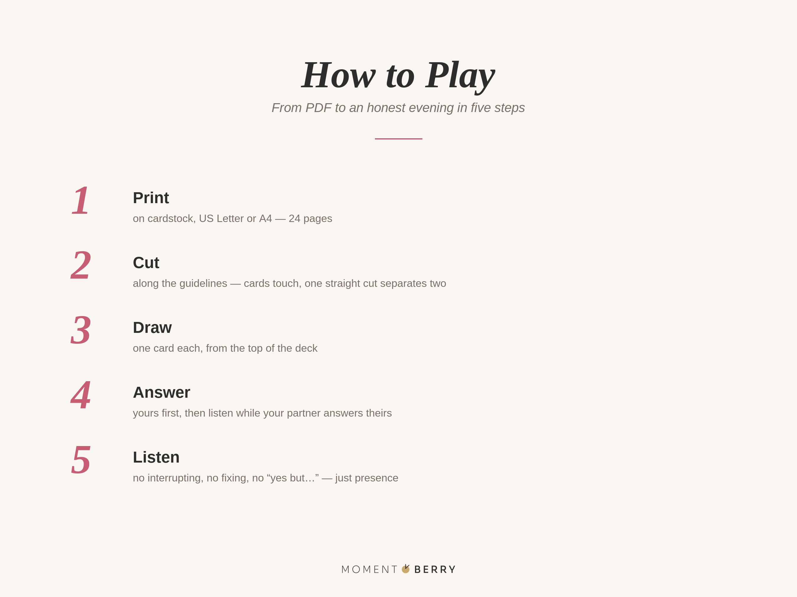 How to Play