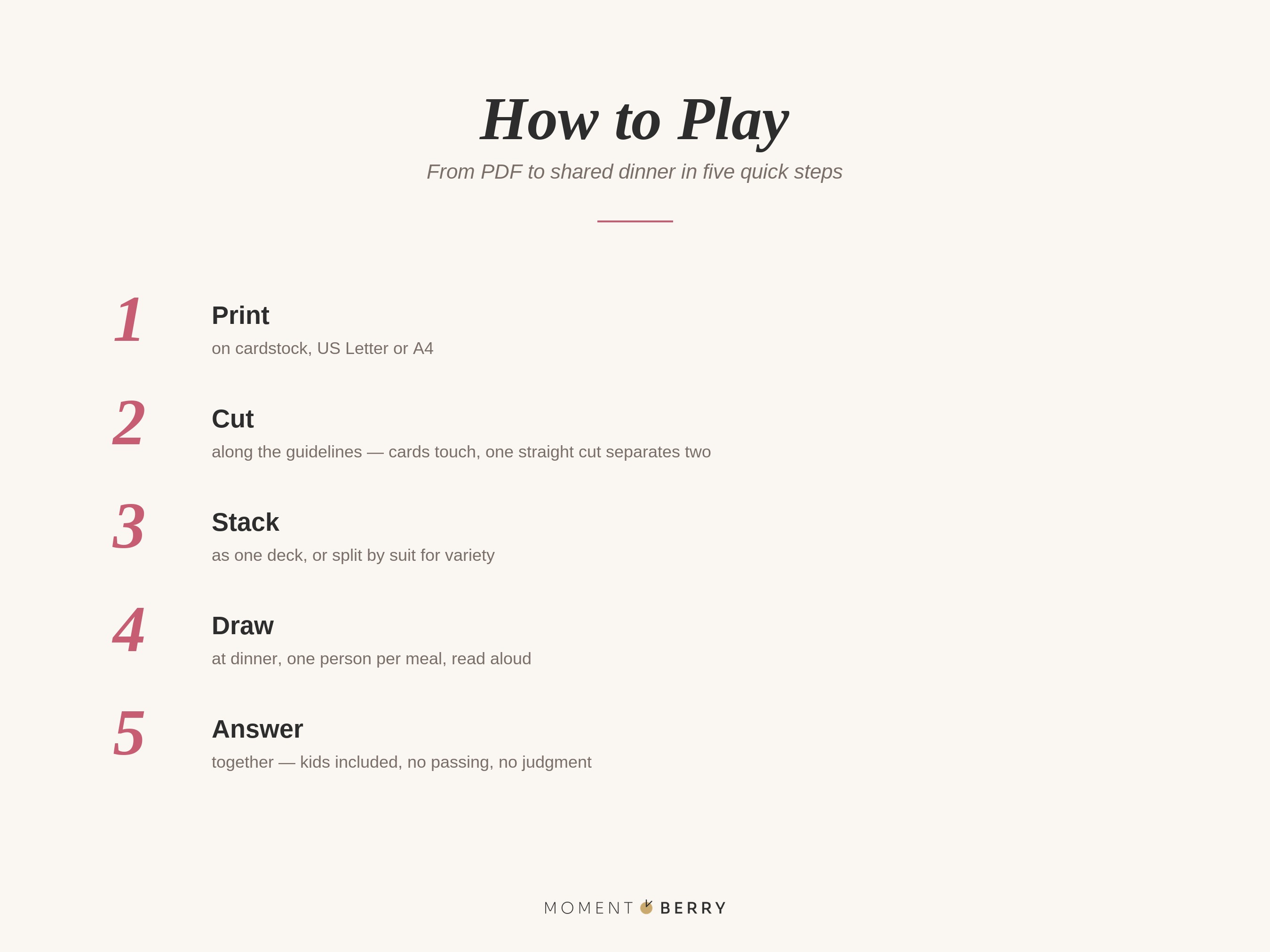 How to Play